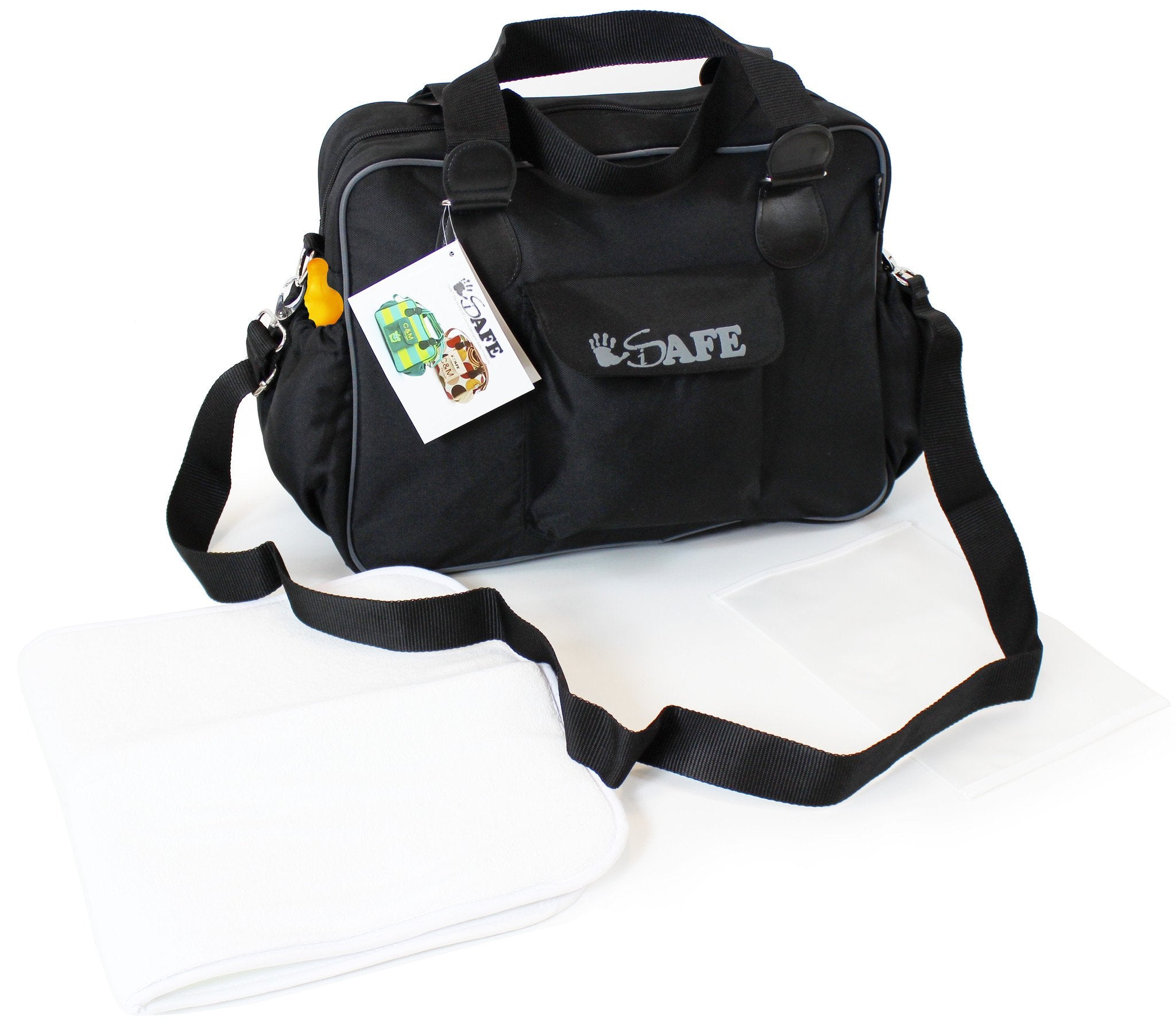 (x12 Units) i-Safe Luxury Changing Bag - Black